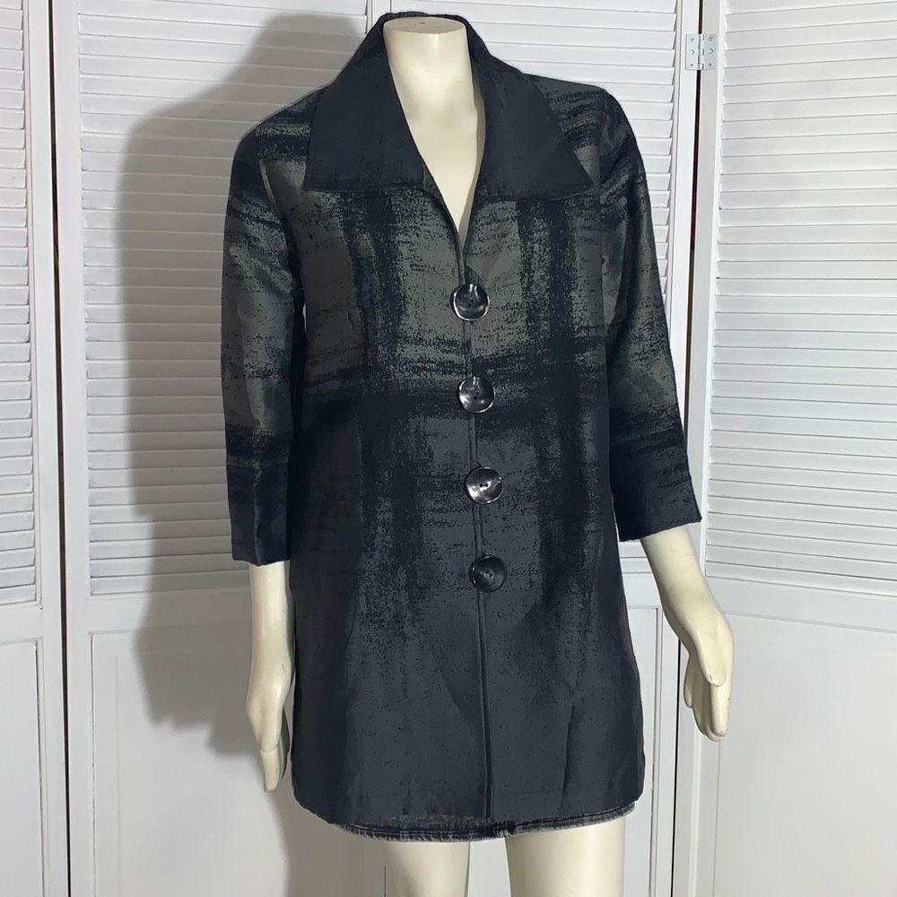 Caroline Rose‎ Metallic Tonal Jacquard Women's Size Small